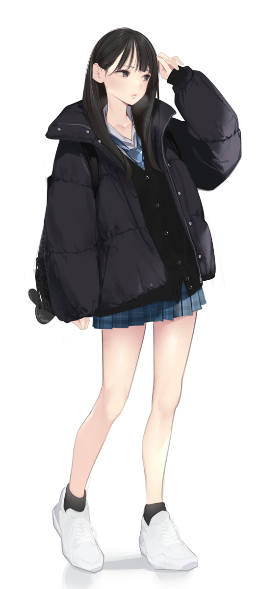 羽绒服女孩
