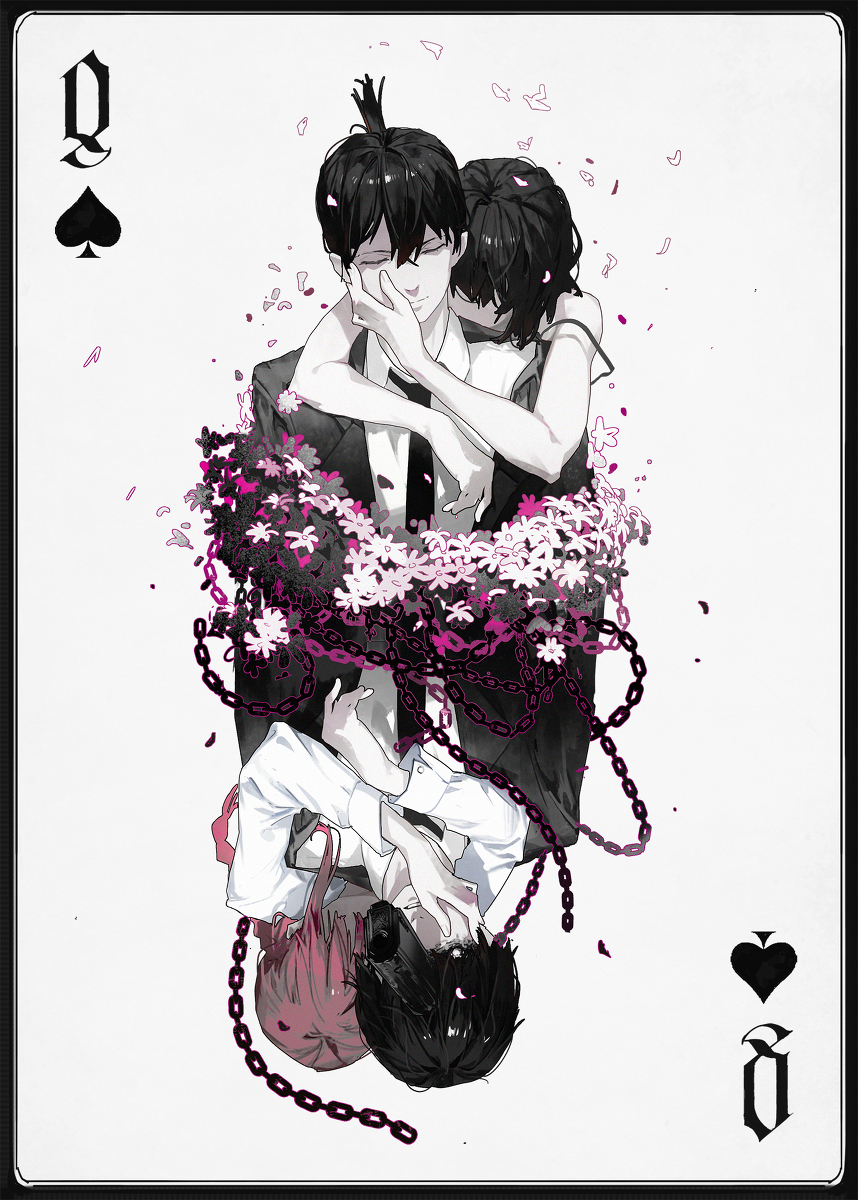 Chainsawman poker cards