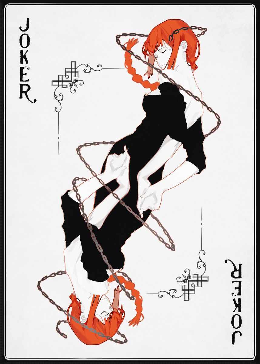 Chainsawman poker cards