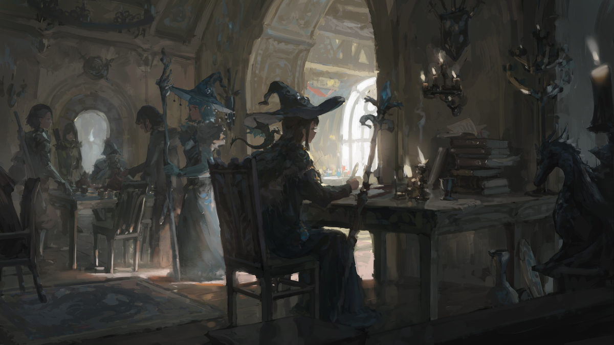 Dragon and magician