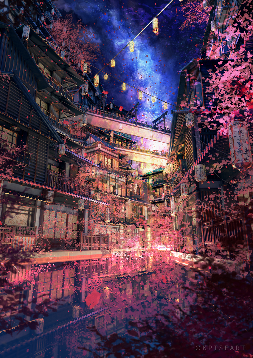 夜晚的星河
