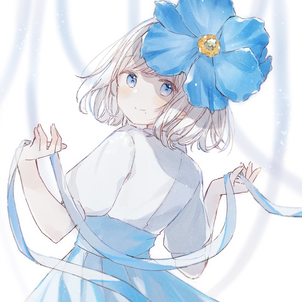 蓝色的花