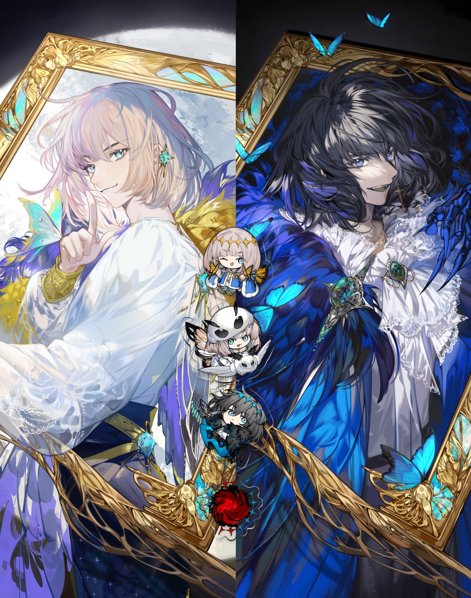 Aquamarinl &amp; Black Opal