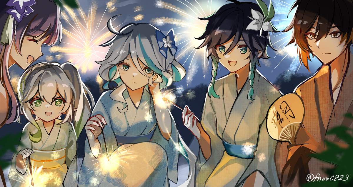大家一起放烟花!!
