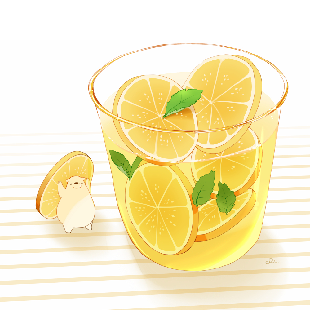 充足的柠檬蜂蜜饮料