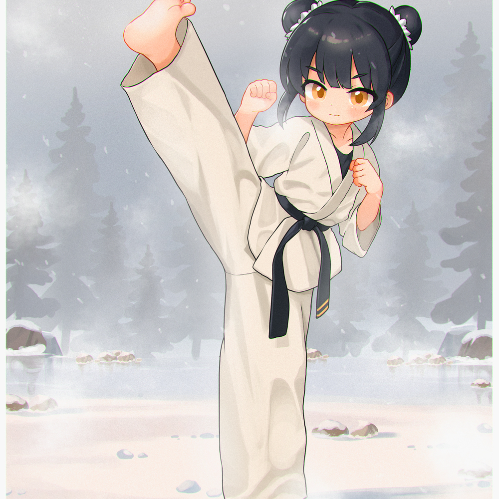 雪地训练中