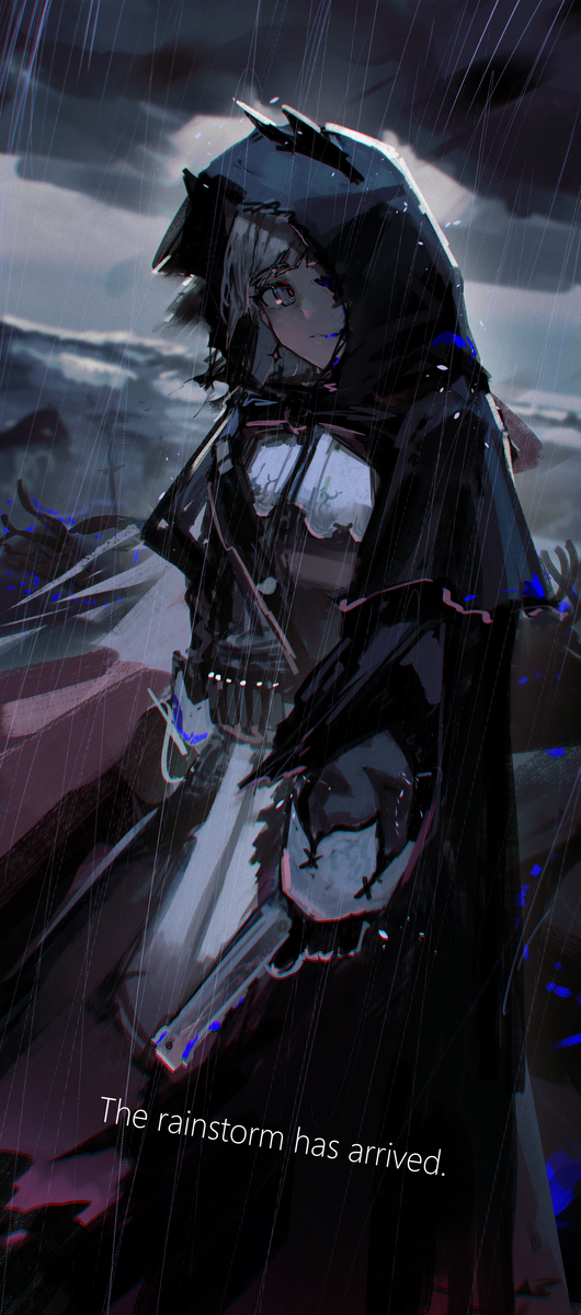 The rainstorm has arrived