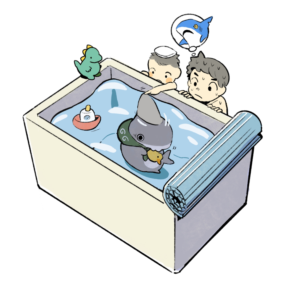 洗澡的鲨鱼