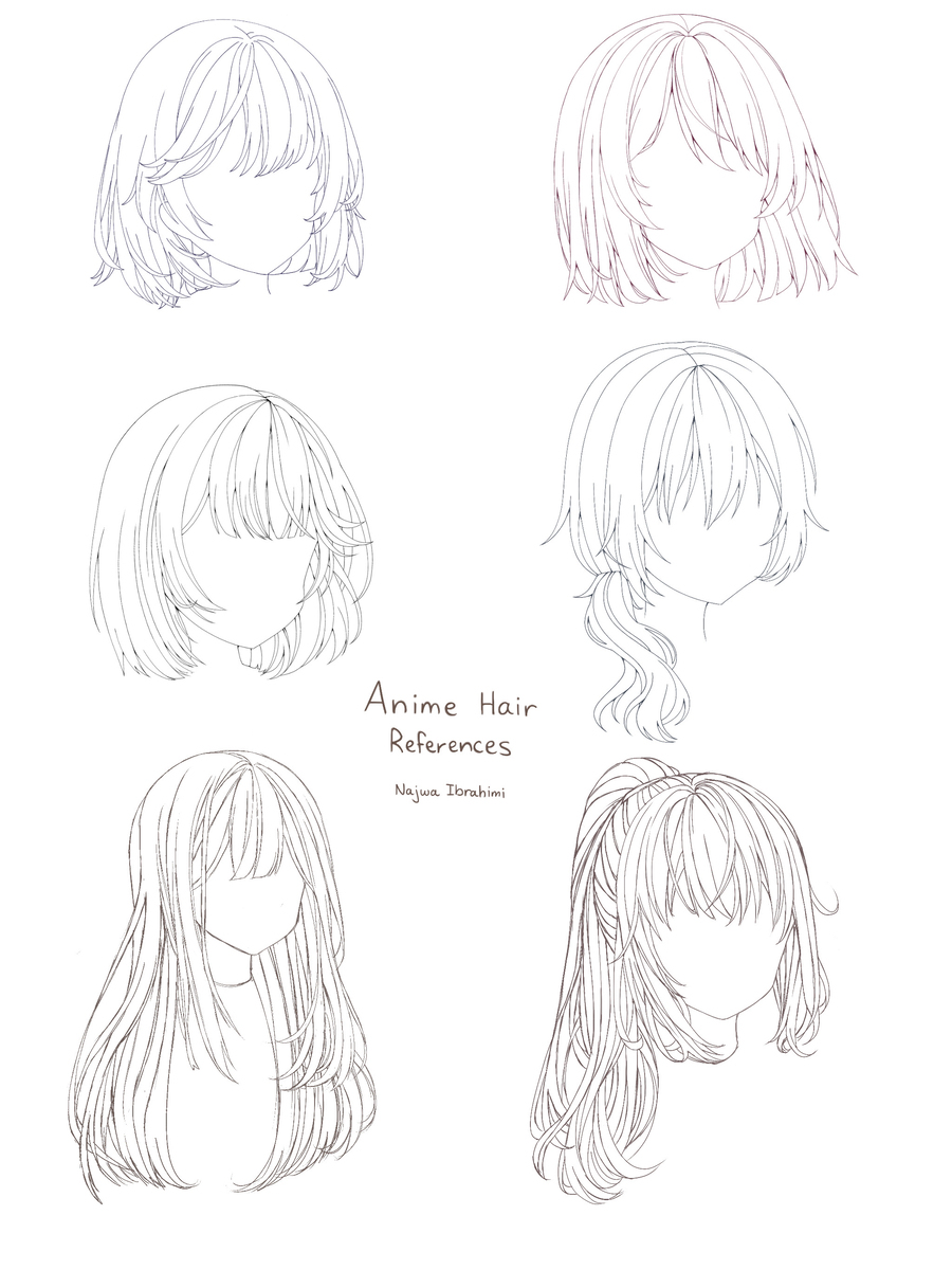 Anime Hair References (Part 2)