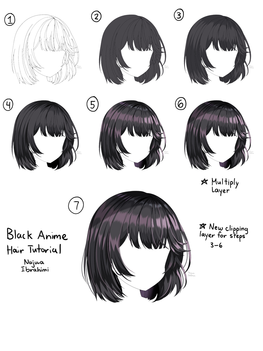 Anime Hair References (Part 2)
