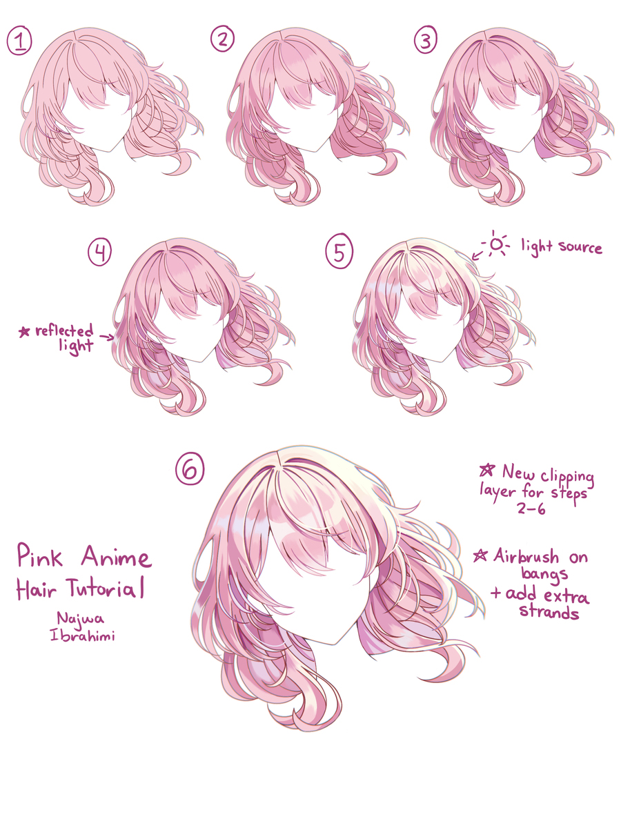 Anime Hair References (Part 2)