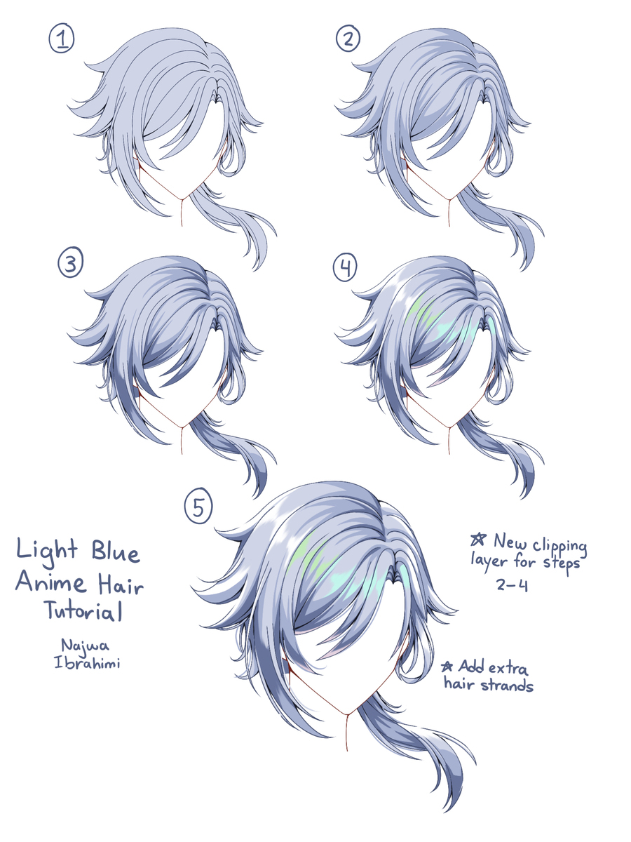 Anime Hair References (Part 2)