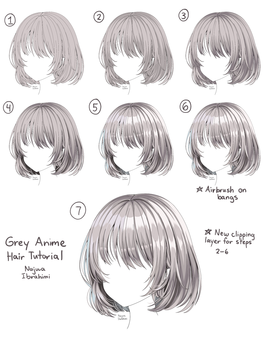 Anime Hair References (Part 2)
