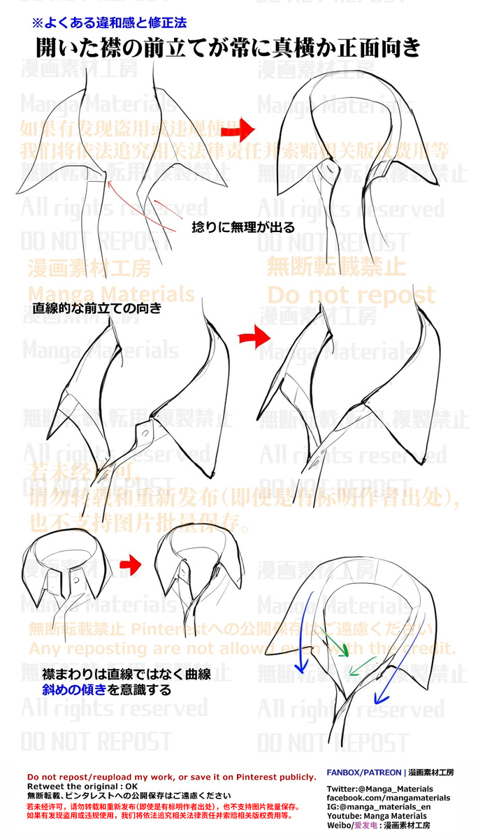 个人笔记: 衬衫衣领