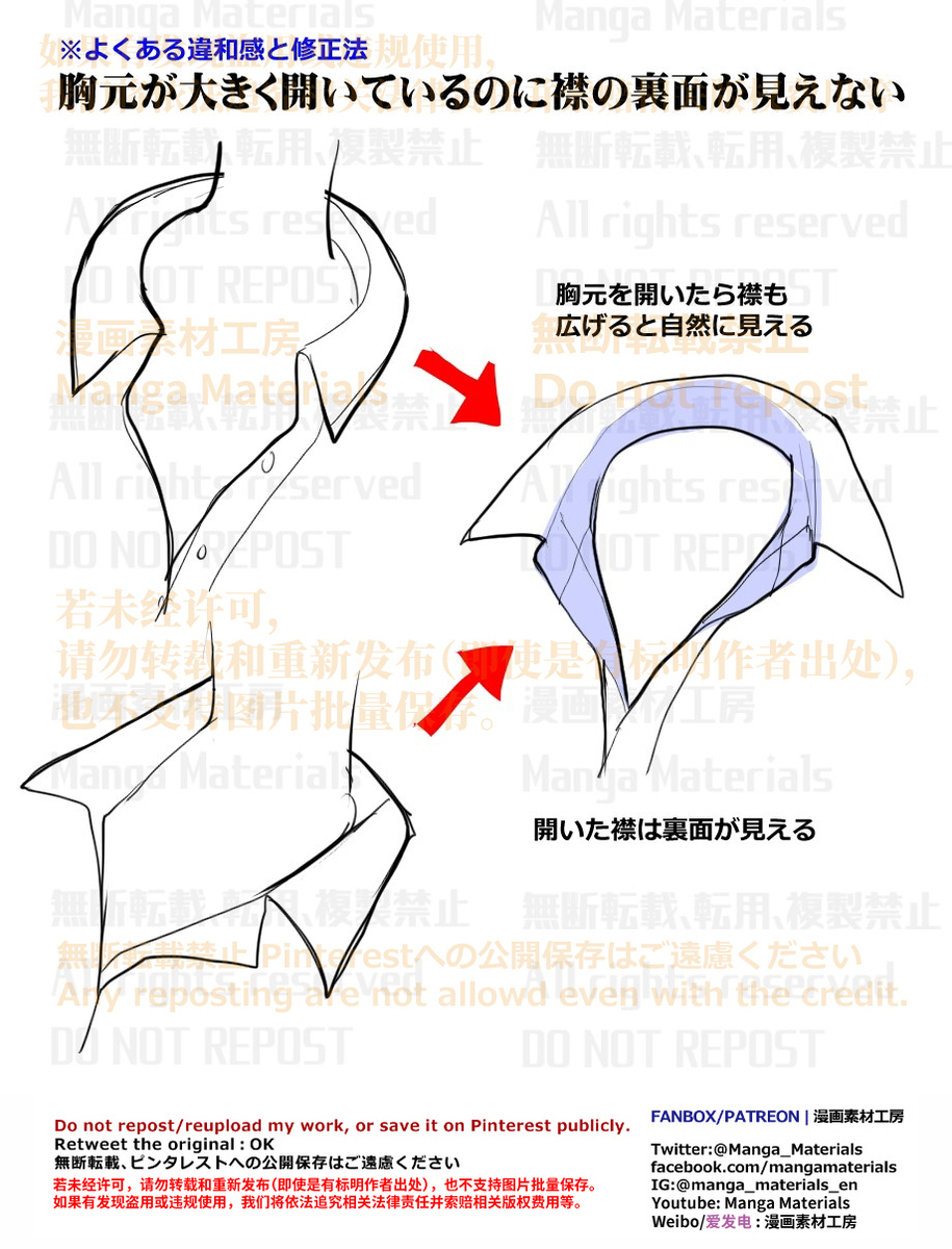 个人笔记: 衬衫衣领
