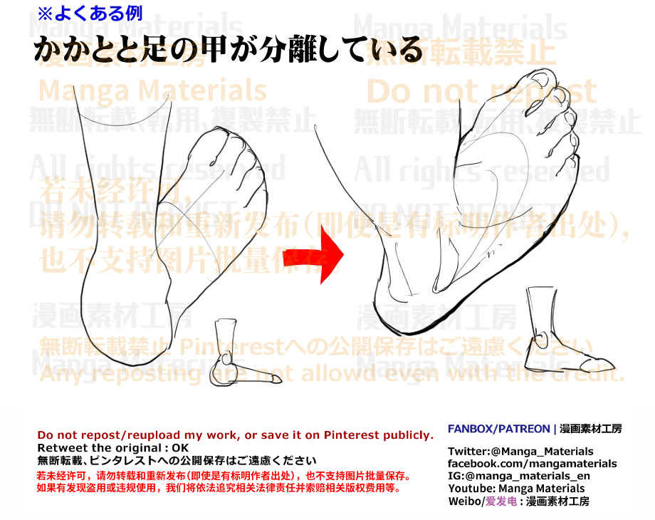 個人メモ：足のよくある違和感