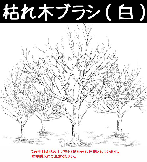 枯木刷 (白色)