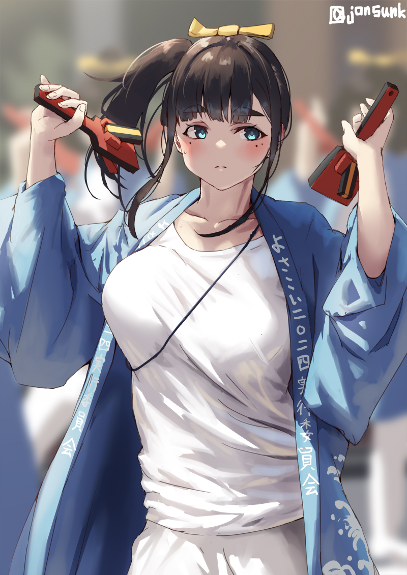 参加当地yosako的孩子