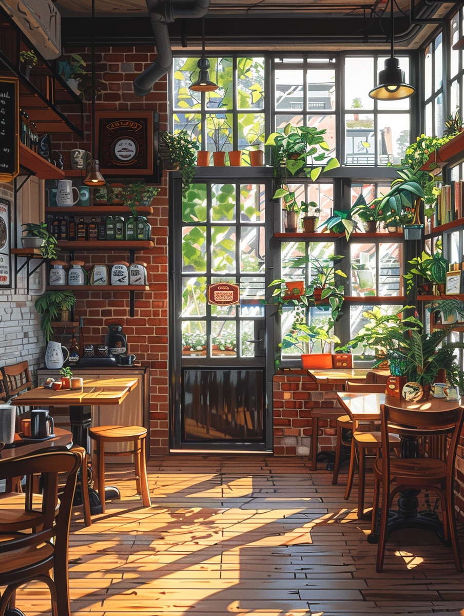 砖墙咖啡馆