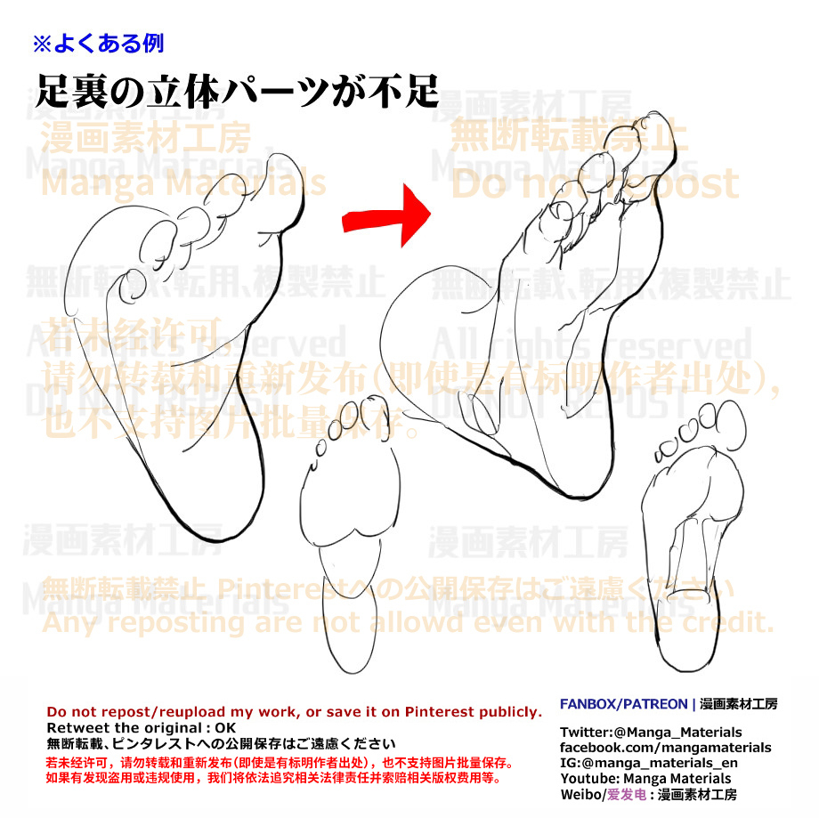 個人メモ：足裏のよくある違和感