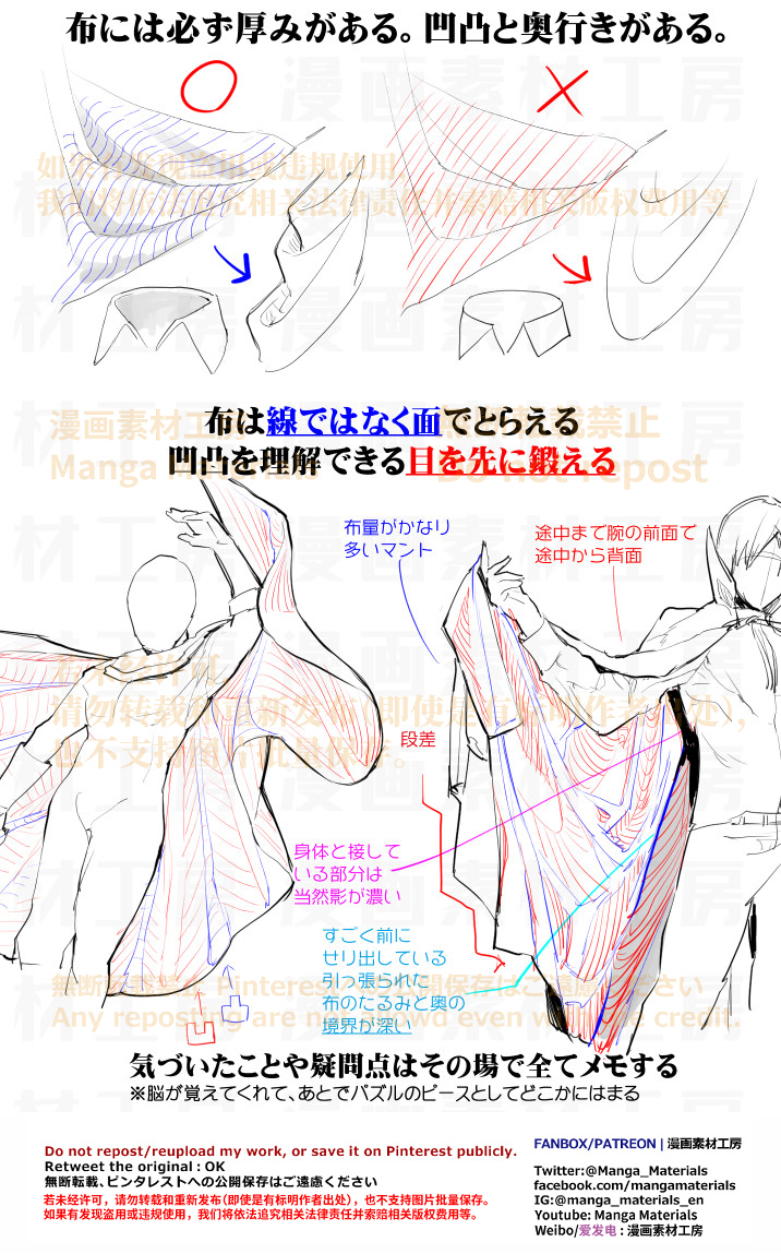 個人メモ：服のシワ研究