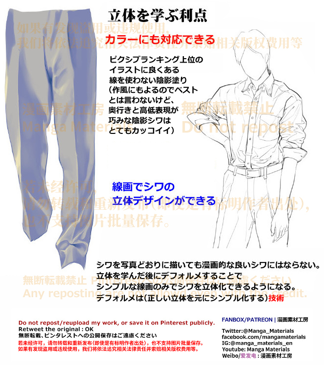 個人メモ：服のシワ研究