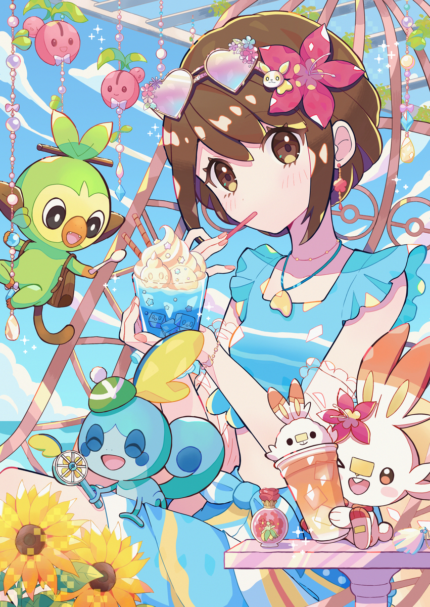 游泳衣尤里和御三家🍦🌺🏖️