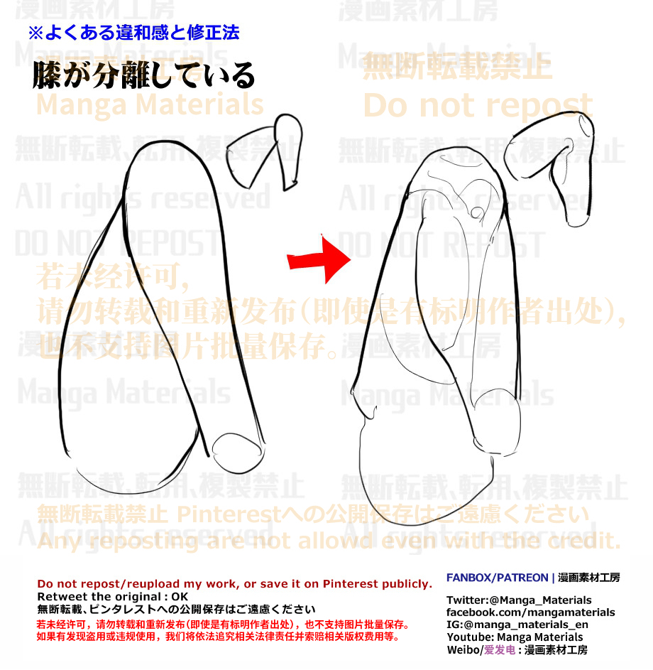 個人メモ：曲げた膝のよくある違和感