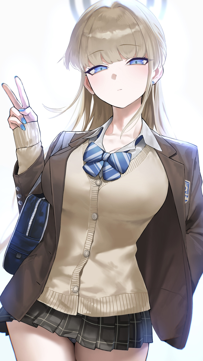 朱鹮和制服约会