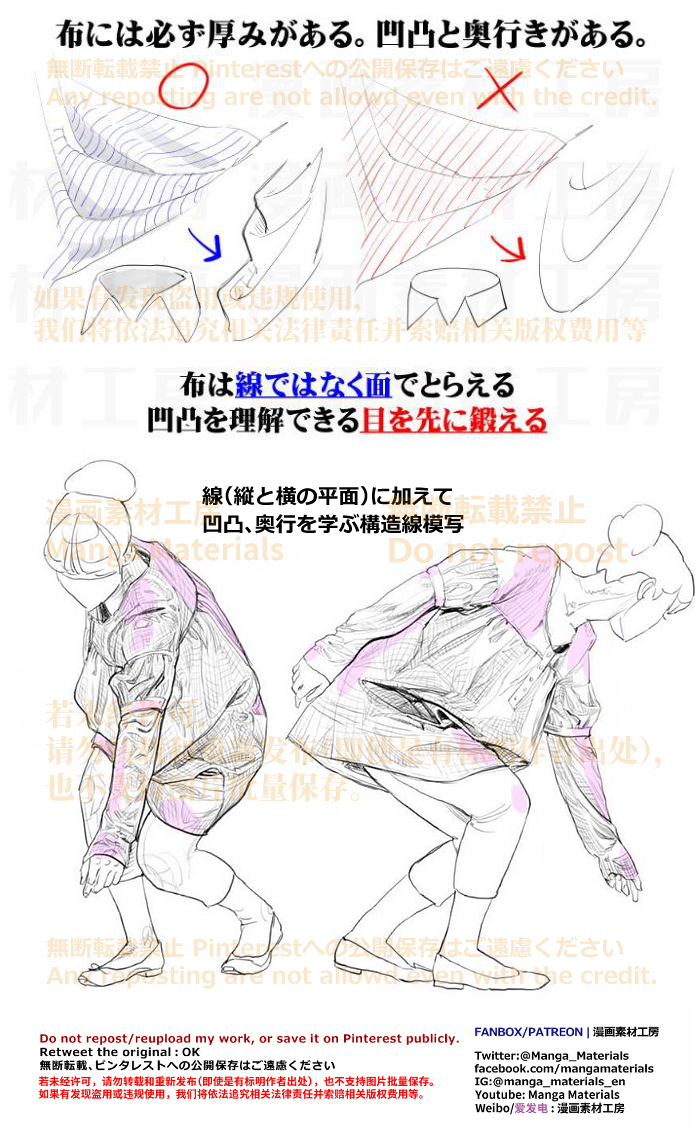 個人メモ：布のシワ研究