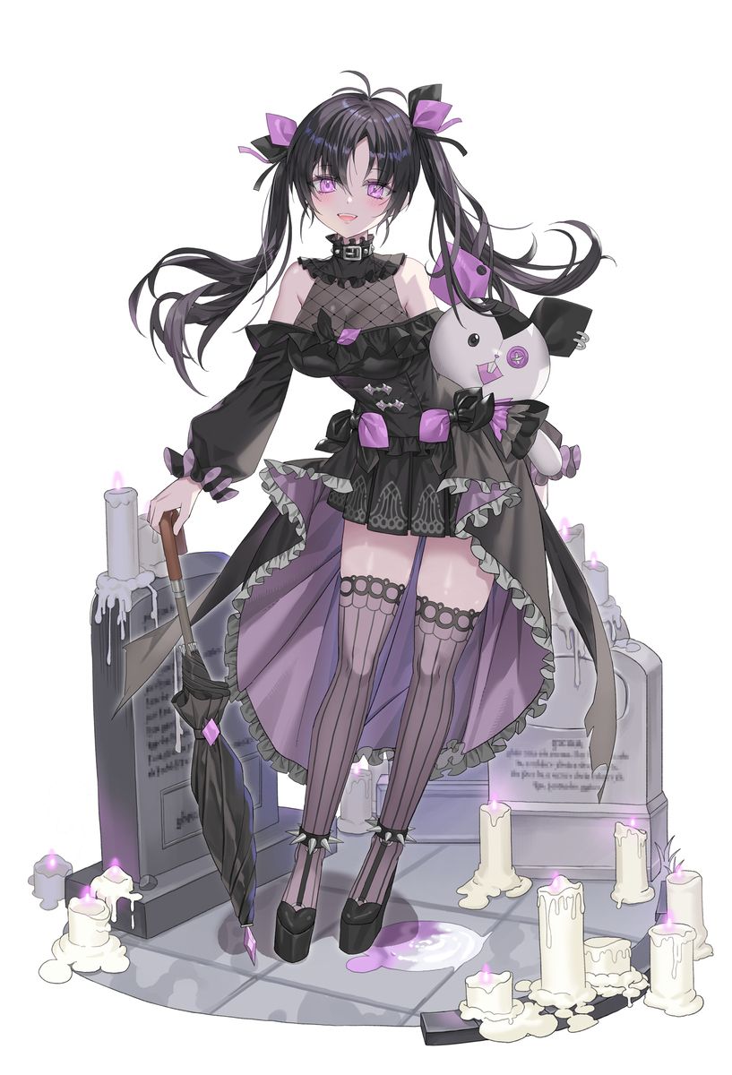 Black purple girl