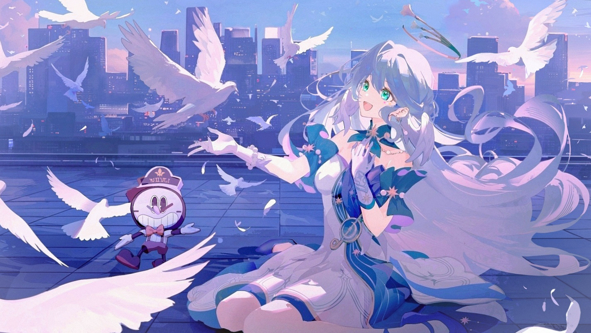 画了美丽的知更鸟姐姐