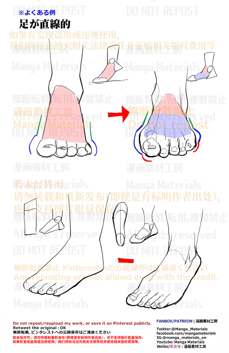 個人メモ：足の腱の通り道