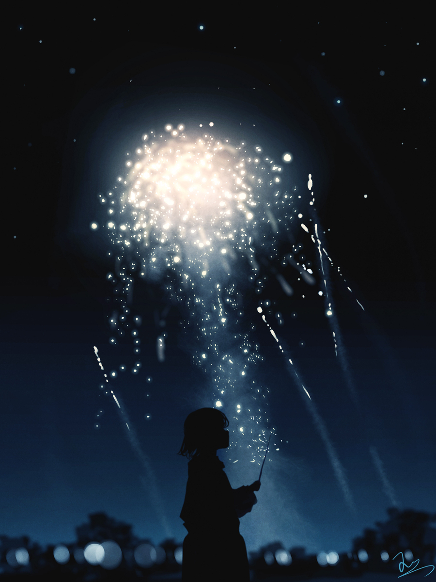 新作《水母烟花》