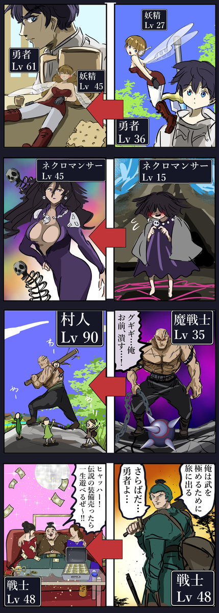 我喜欢勇者派对在下次的作品中变成了NPC角色。