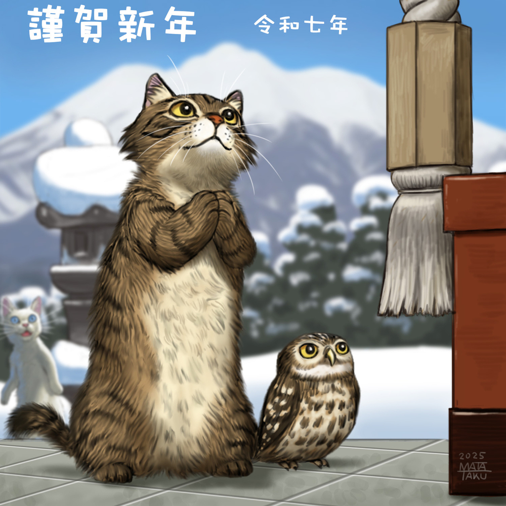 猫胡克谨贺新年