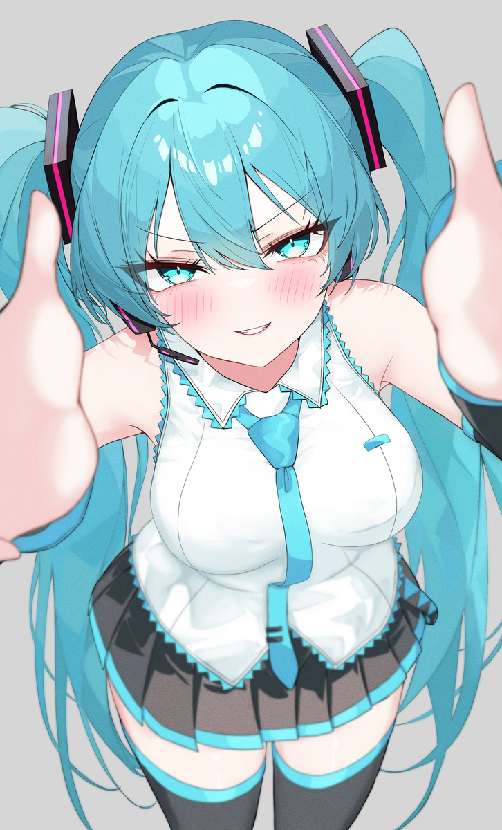 初音未来强行对视