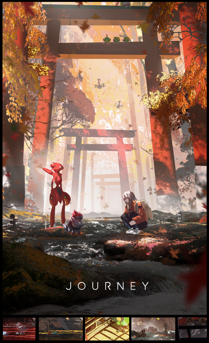 秋天的森林与神奇宝贝