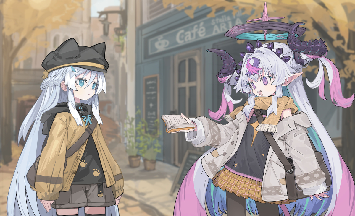 秋服立绘 &amp; 游戏对话场景风插画