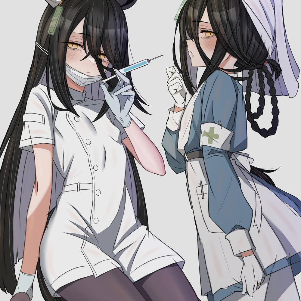 咖啡店&hellip; 穿着护士的衣服&hellip;&hellip;