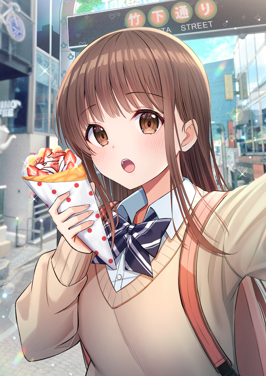 甜甜无眼女孩自拍
