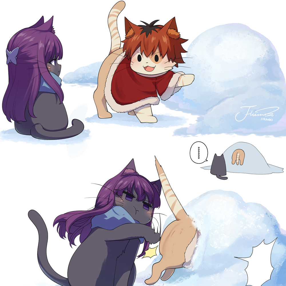 🐱🐱❄️🐱💥🍑