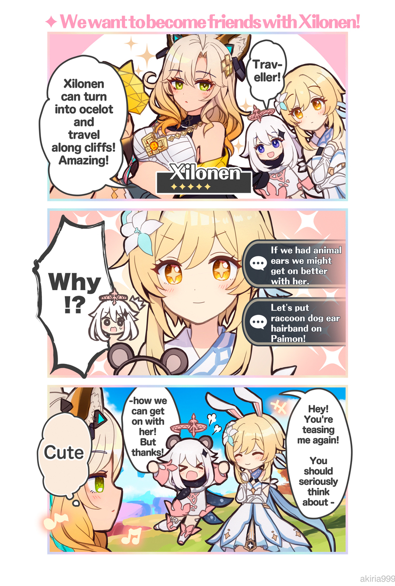 【原神迷你动画漫画】 &ldquo;想和西罗宁成为好朋友!”