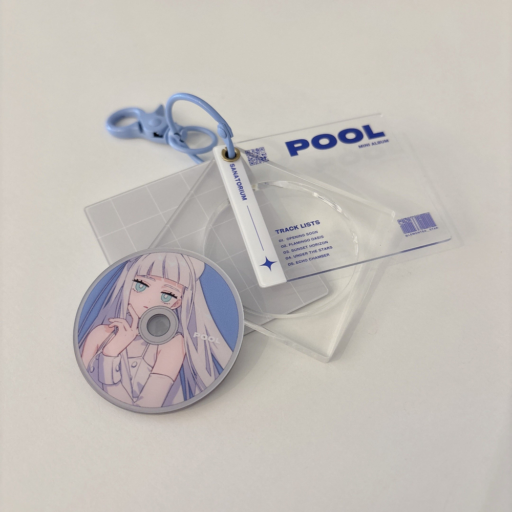 &ldquo;POOL” MUSIC Keychain