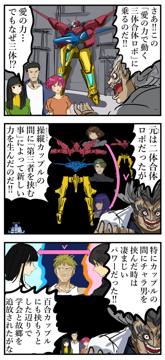 三角关系机器人。