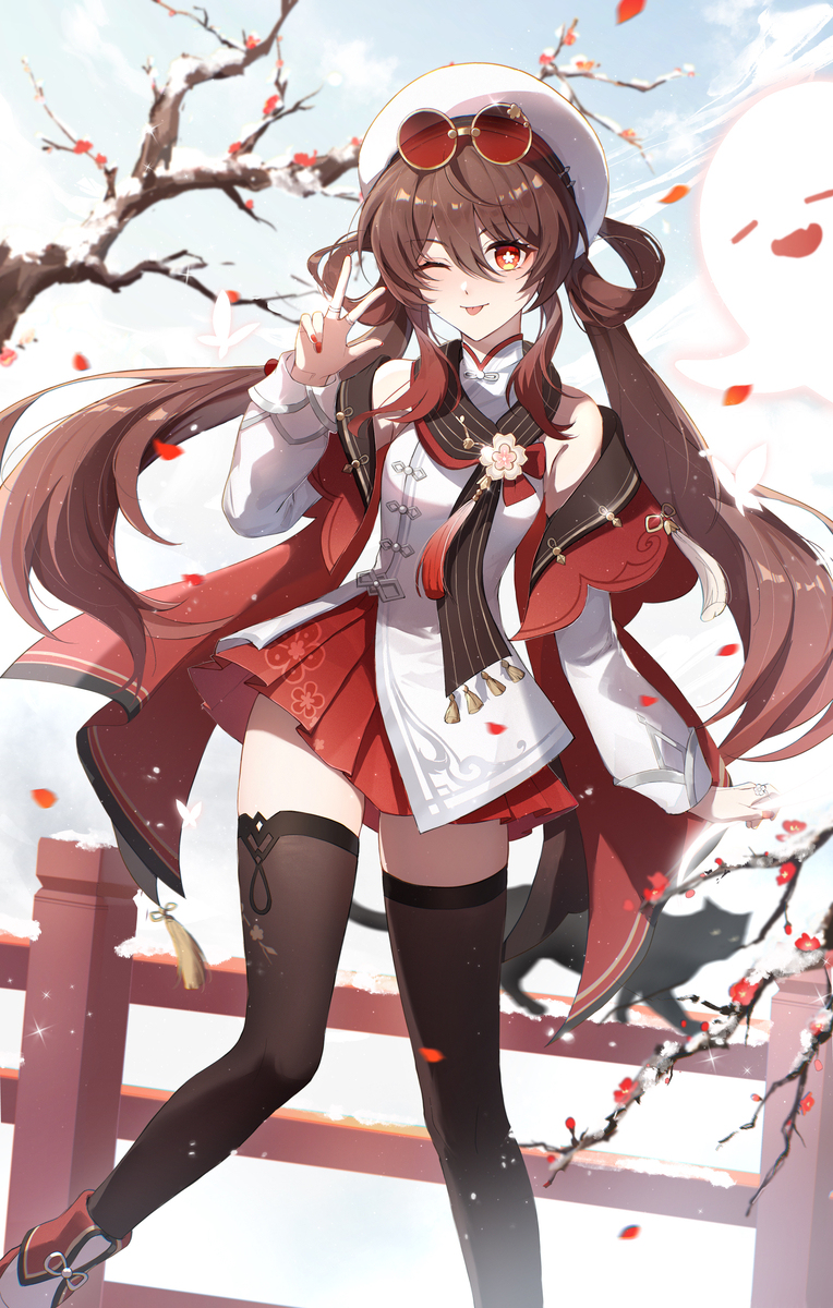 雪映梅花