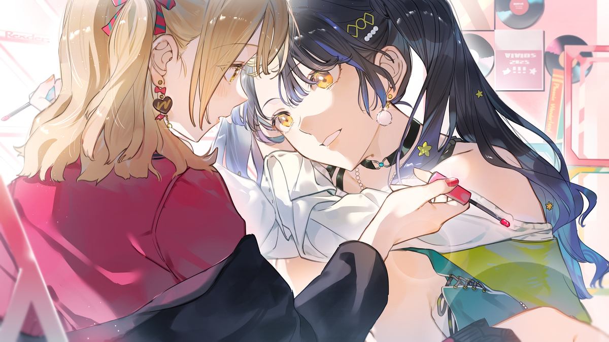 热恋期双马尾少女x2