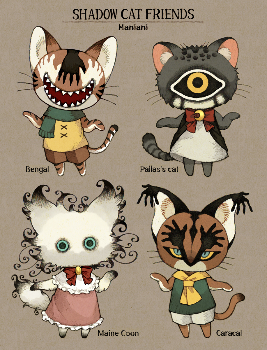 Shadow cat friends