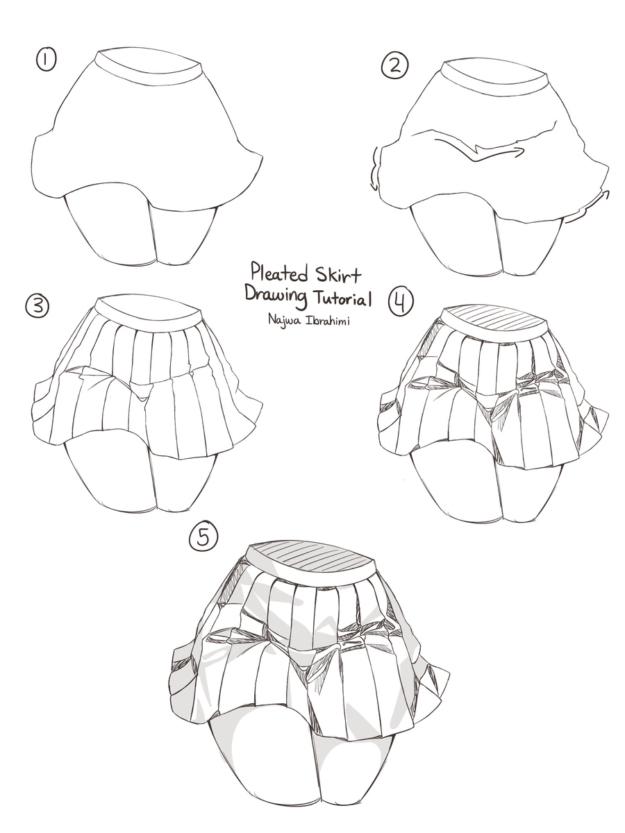 Pleated Dress Skirt Tutorials