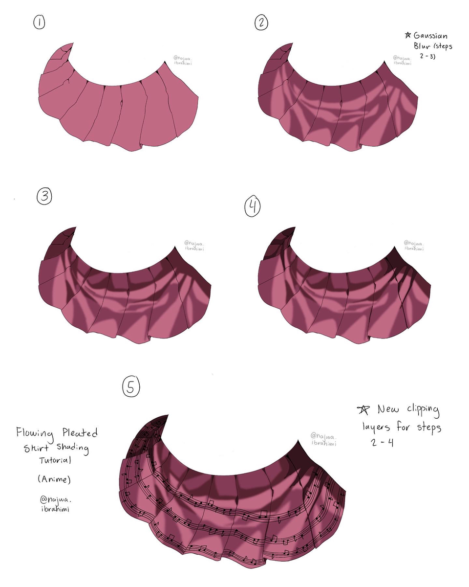 Pleated Dress Skirt Tutorials